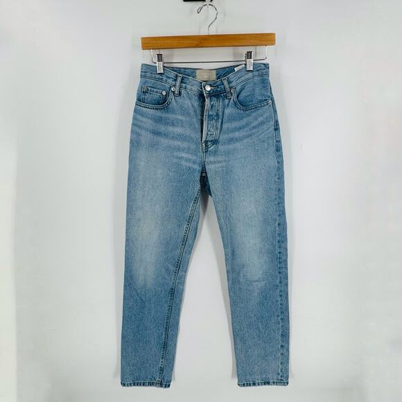 Everlane Medium Wash Button Fly The 90s Cheeky Jean Organic Cotton 25R - Picture 3 of 9